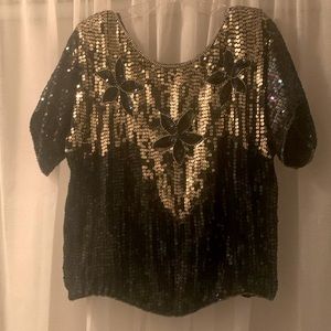 Vintage Sequin Blouse